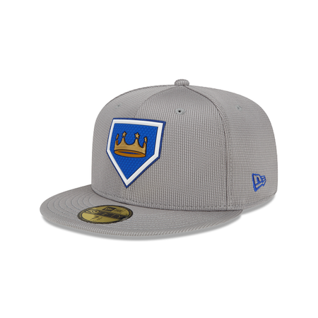 Kansas City Royals Gray Clubhouse 59FIFTY Fitted