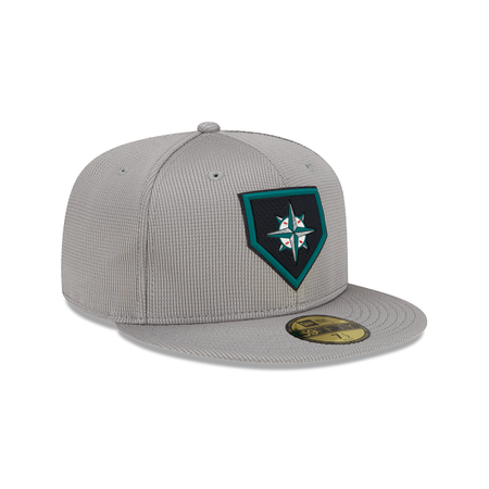 Seattle Mariners Gray Clubhouse 59FIFTY Fitted