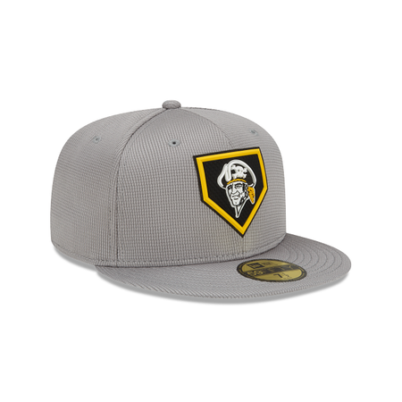 Pittsburgh Pirates Gray Clubhouse 59FIFTY Fitted