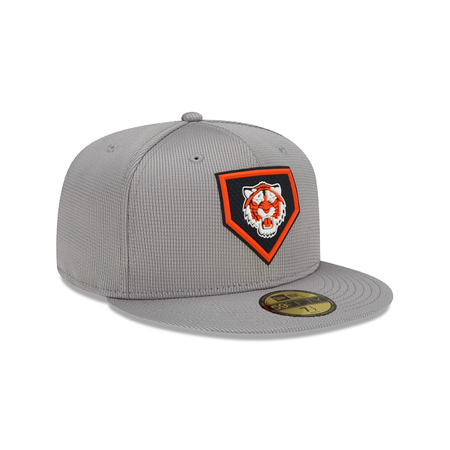 Detroit Tigers Gray Clubhouse 59FIFTY Fitted