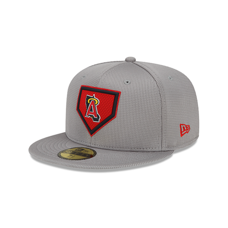 LOS ANGELES ANGELS GRAY CLUBHOUSE 59FIFTY FITTED