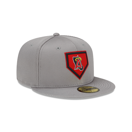LOS ANGELES ANGELS GRAY CLUBHOUSE 59FIFTY FITTED