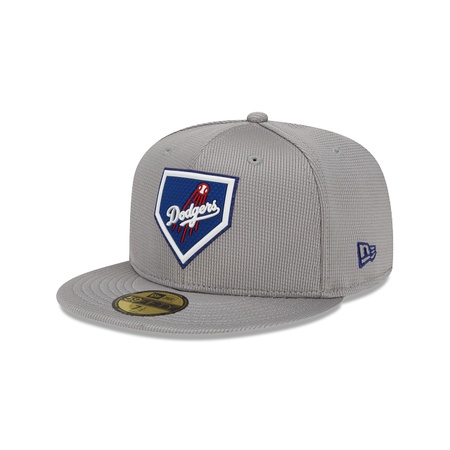 Los Angeles Dodgers Gray Clubhouse 59FIFTY Fitted