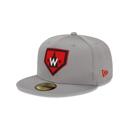 Washington Nationals Gray Clubhouse 59FIFTY Fitted