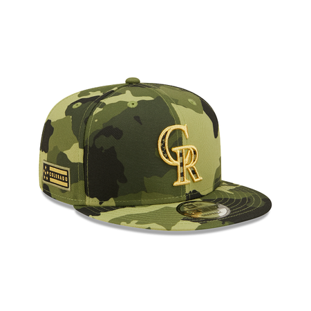 Colorado Rockies 2022 Armed Forces Day 9FIFTY Snapback