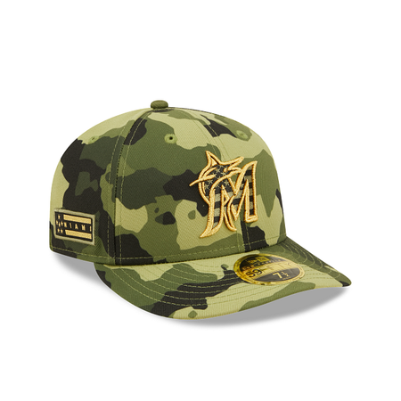 Miami Marlins 2022 Armed Forces Day Low Profile 59FIFTY Fitted