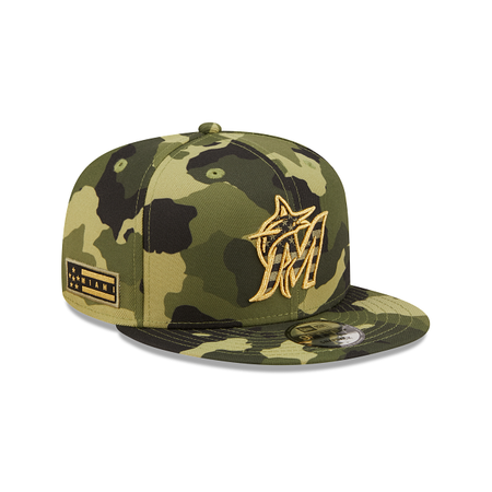 Miami Marlins 2022 Armed Forces Day 9FIFTY Snapback