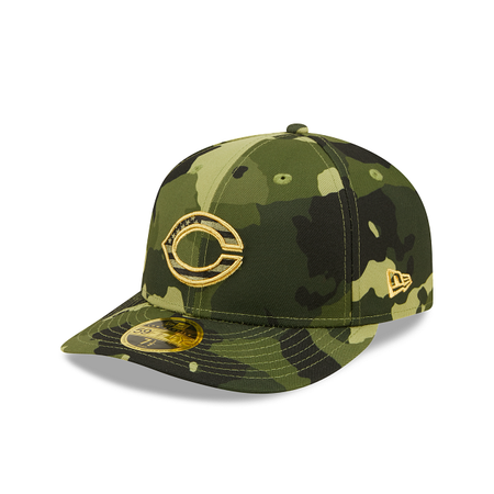 Cincinnati Reds 2022 Armed Forces Day Low Profile 59FIFTY Fitted