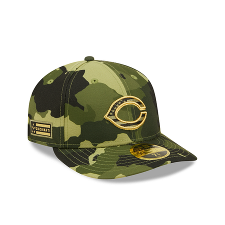 Cincinnati Reds 2022 Armed Forces Day Low Profile 59FIFTY Fitted
