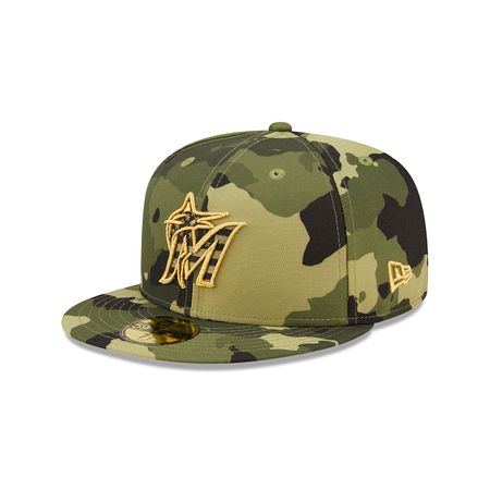 Miami Marlins 2022 Armed Forces Day 59FIFTY Fitted