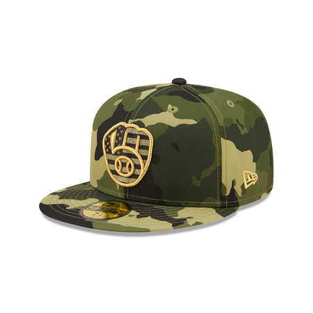 Milwaukee Brewers 2022 Armed Forces Day 59FIFTY Fitted