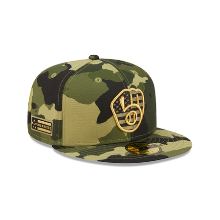 Milwaukee Brewers 2022 Armed Forces Day 59FIFTY Fitted