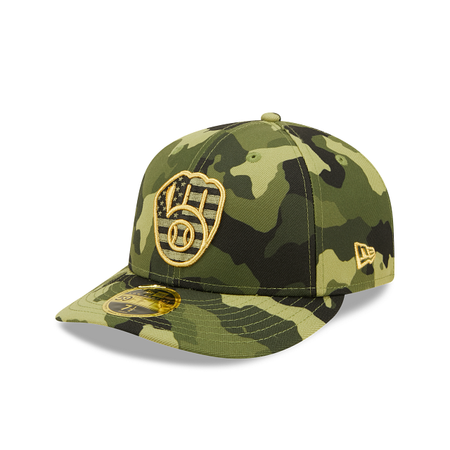 Milwaukee Brewers 2022 Armed Forces Day Low Profile 59FIFTY Fitted