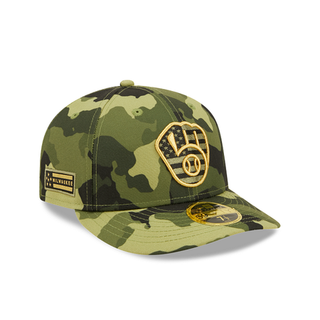 Milwaukee Brewers 2022 Armed Forces Day Low Profile 59FIFTY Fitted